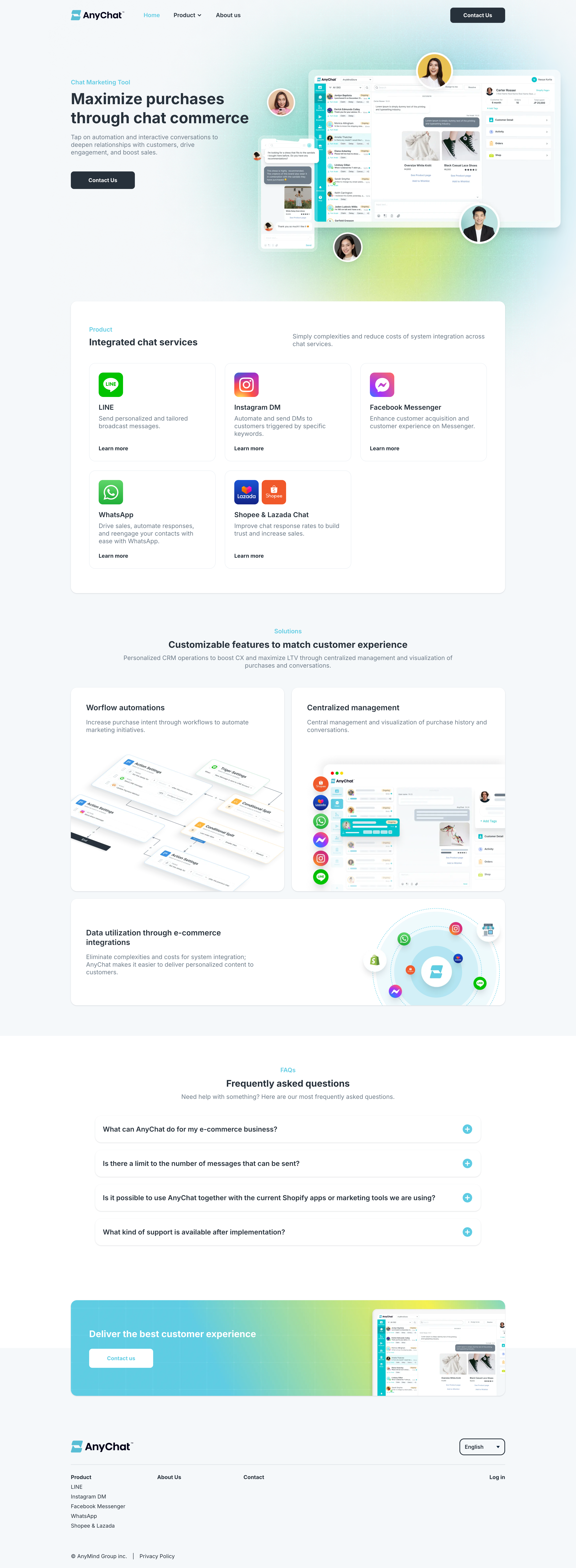 Conversion-Focused Website for a Chat Marketing SaaS image 1