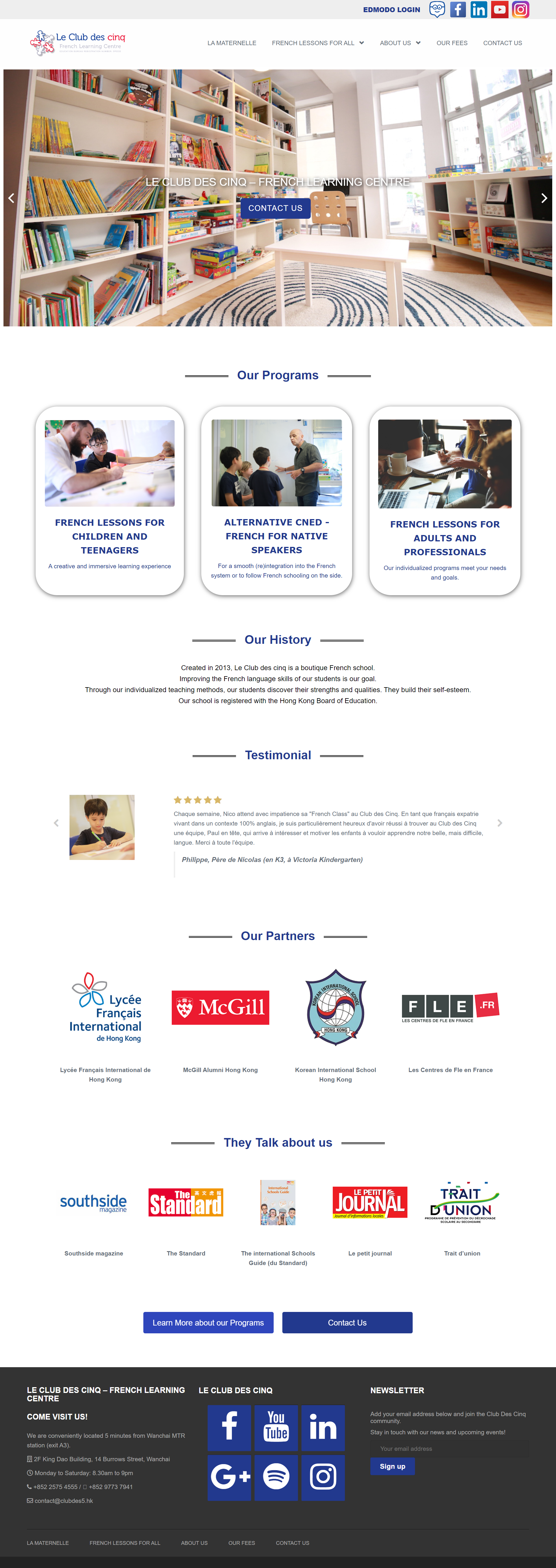 Company Website - French Language School image 1